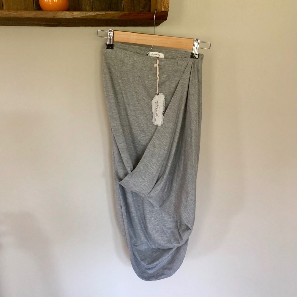 NWT Heather Gray Effortless Wrap Skirt Nasty Gal